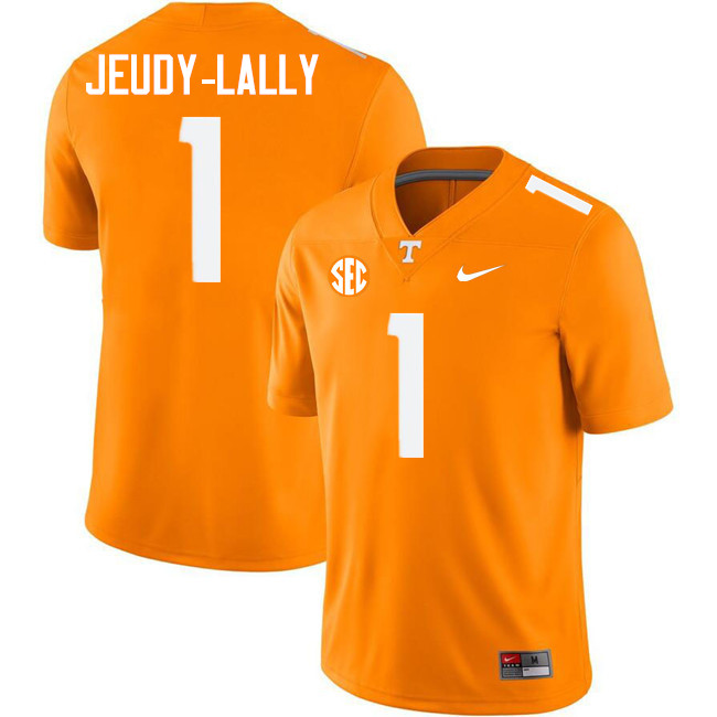 Gabe Jeudy-Lally Tennessee Jersey,Tennessee Volunteers #1 Gabe Jeudy-Lally College Jersey-Orange